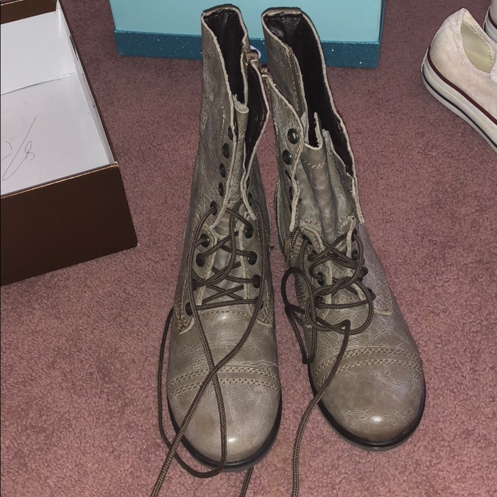 Steve Madden combat boots